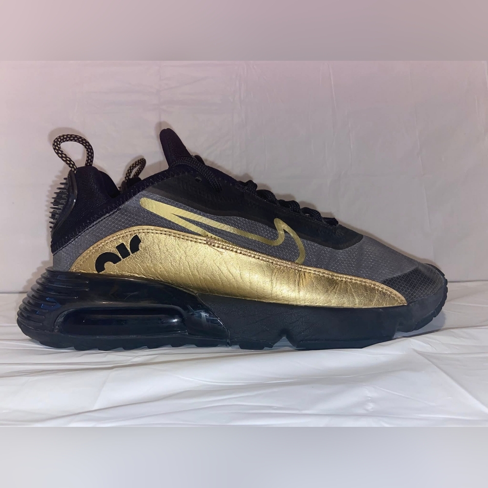 Nike Air Max 2090 Black and Gold Shoes